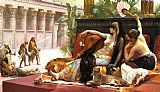Cleopatra Canvas Paintings - Cleopatra Testing Poisons on Condemned Prisoners